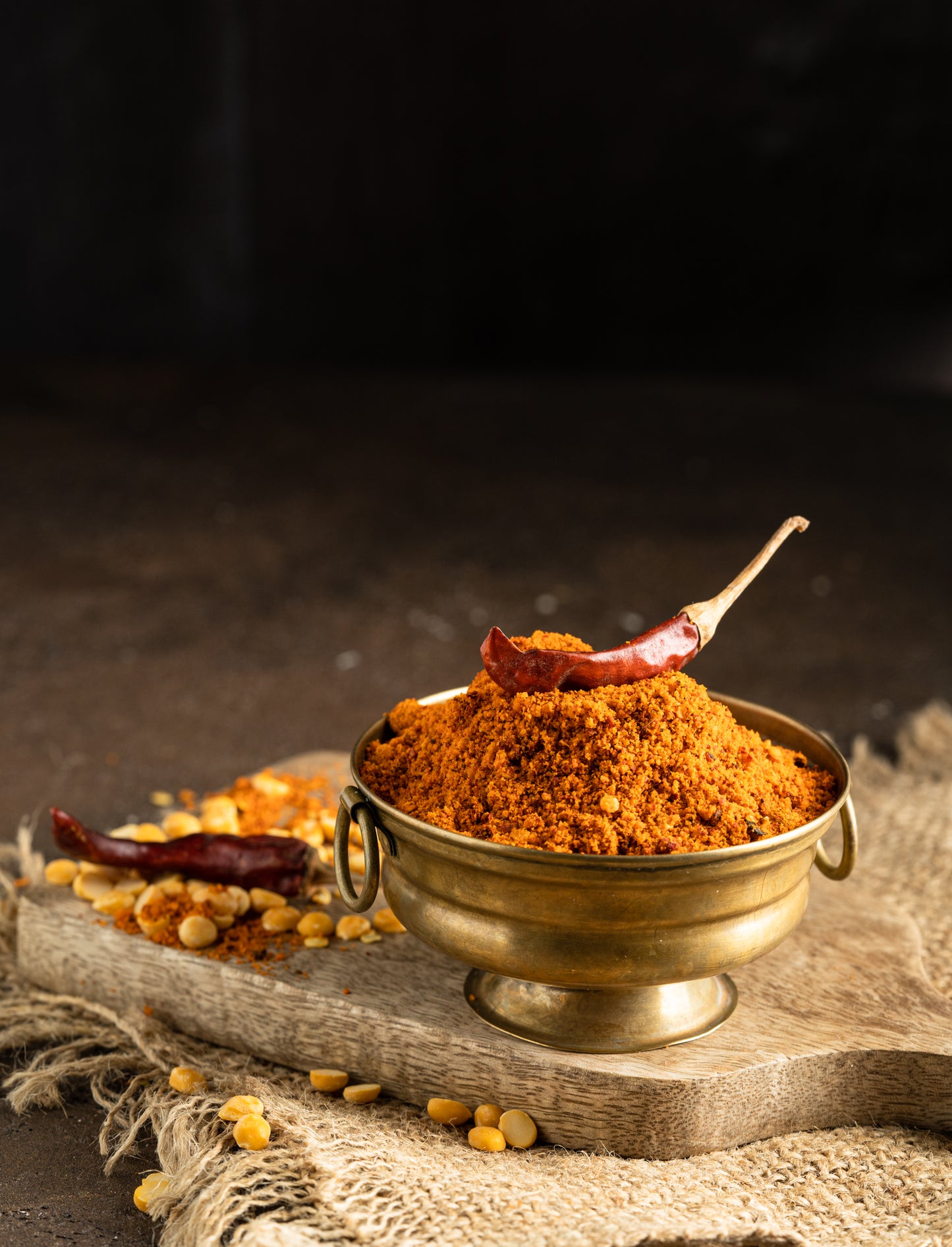Karnataka Style Chanadal podi for Idly and Dosas